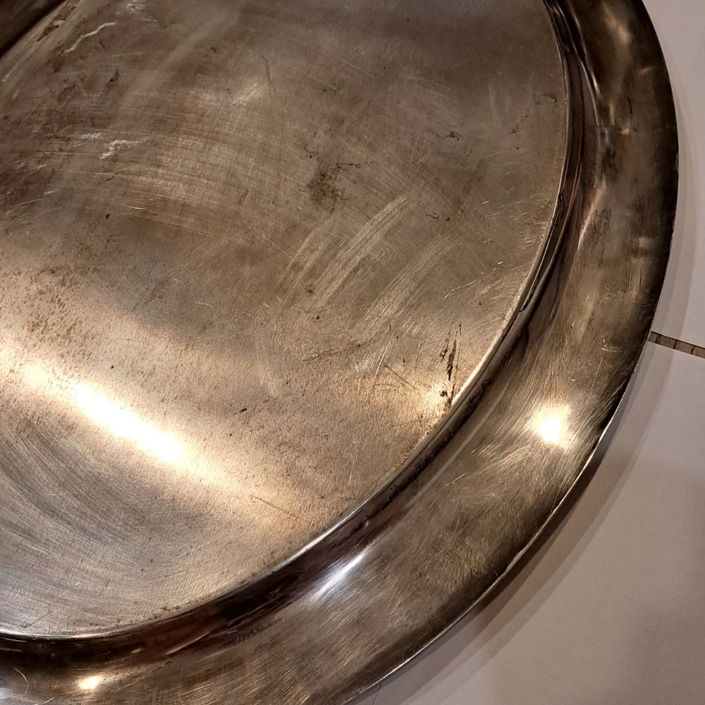 Vintage Reed & Barton EPNS 1948 Monogrammed Serving Tray - Picture 3 of 6